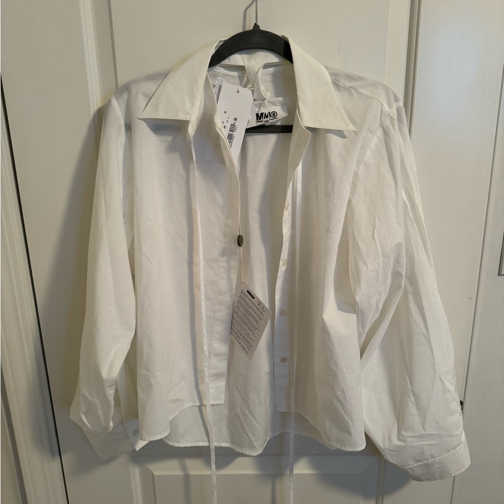 BNWT MM6 Maison Martin Margiela White Blouse